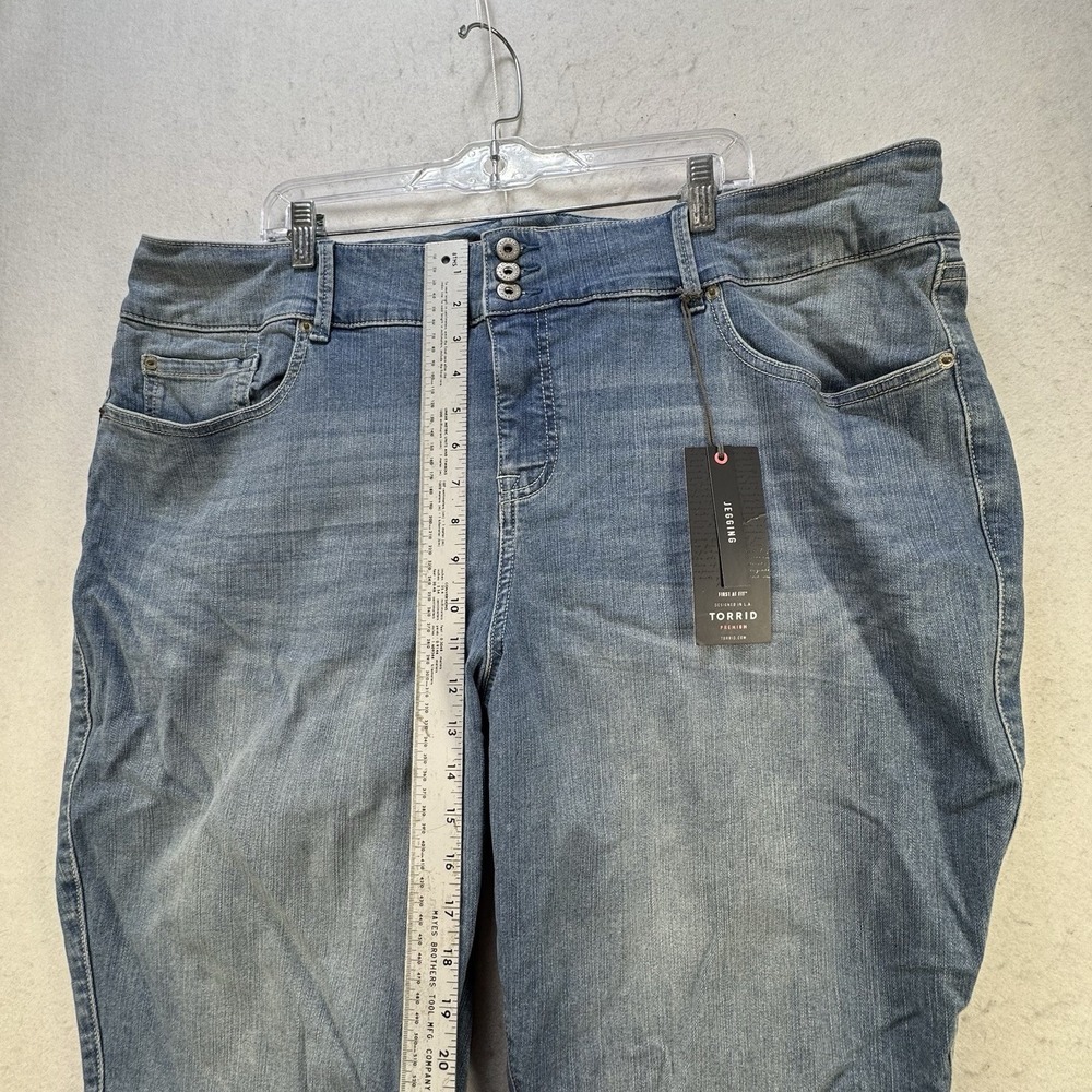 New $76 Torrid Jegging Women's Plus Size 26 Light Wash Jetty Stretch Lycra - Picture 7 of 13